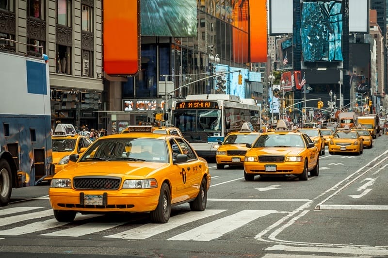 Cabs in New York