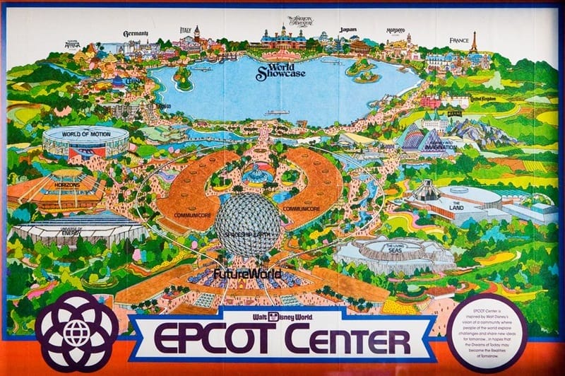 Epcot Center map