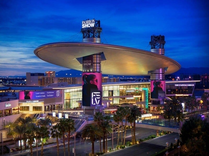 Modenschau Einkaufszentrum in Las Vegas