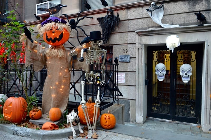 Decoração de Halloween em Nova Iorque