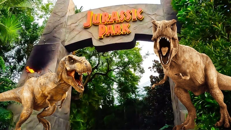 Jurassic Park Bereich in Islands of Adventure