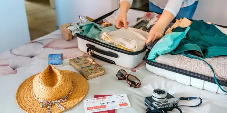 Packing a suitcase for summer