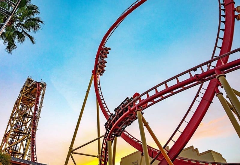 Hollywood Rip Ride montagnes russes Rockit