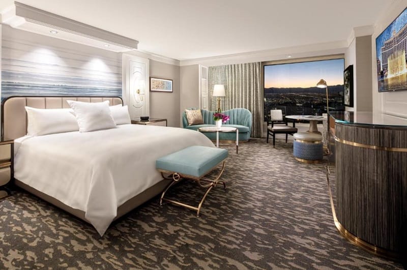 Room at the Bellagio hotel in Las Vegas