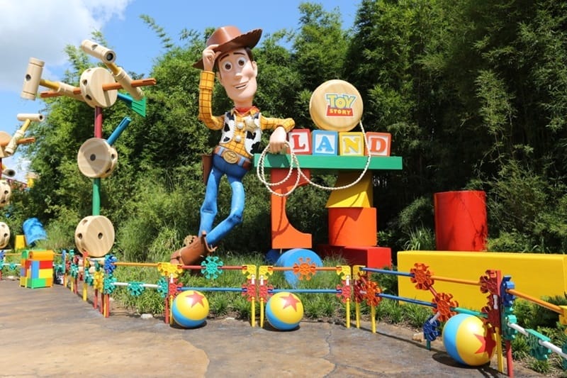 Zona de Toy Story en el parque Hollywood Studios de Orlando