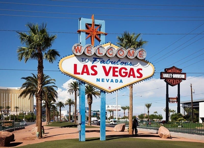 Cartello "Benvenuti nella favolosa Las Vegas