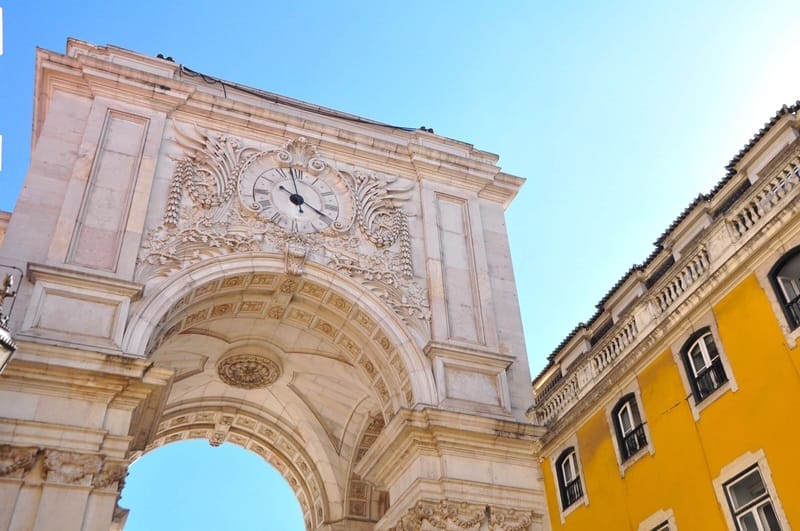 Arco de la Rua Augusta en Lisboa
