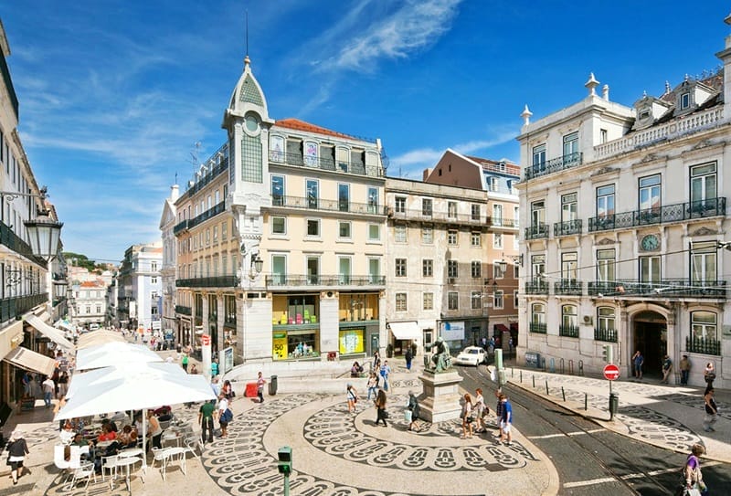 Chiado district in Lisbon