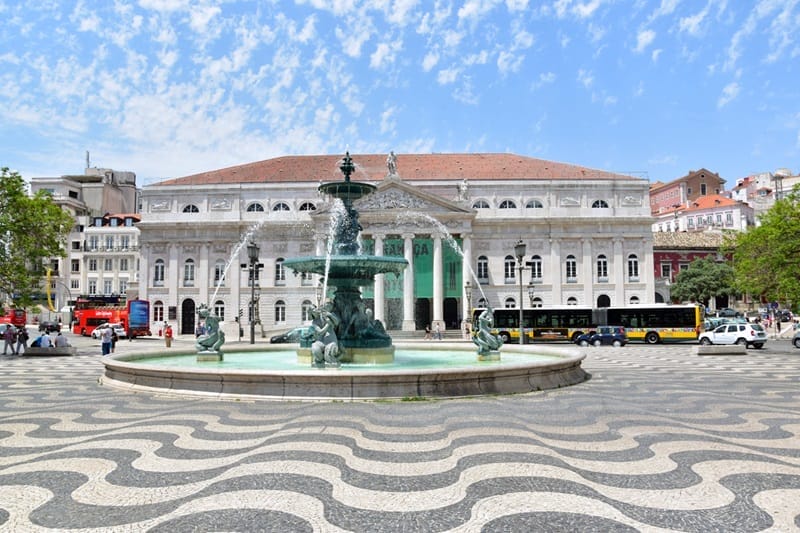 Baixa region in Lisbon