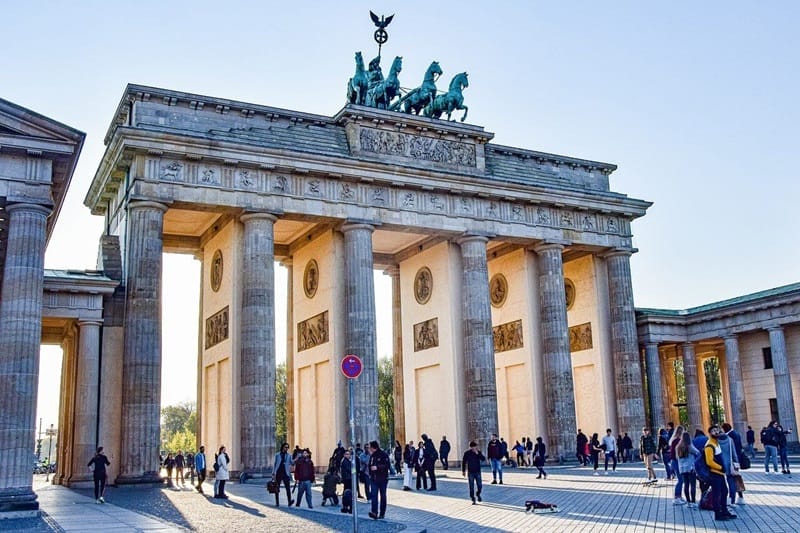 Porta de Brandenburgo em Berlim