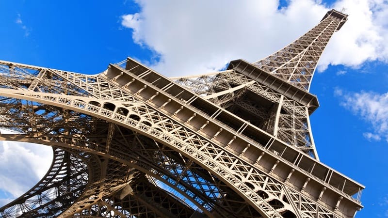 Eiffel Tower entrance in Paris