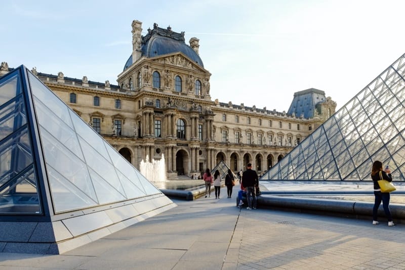 Der Bereich des Louvre-Museums