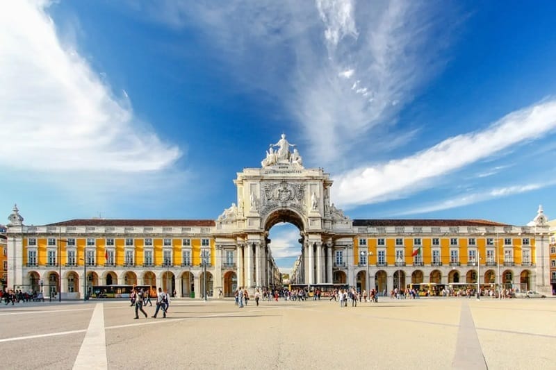La Praça do Comércio de Lisbonne