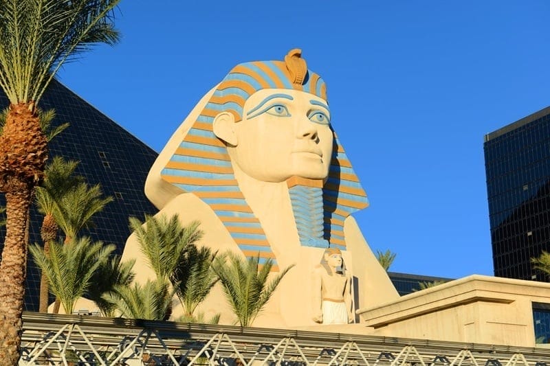 Esfinge del Luxor en Las Vegas
