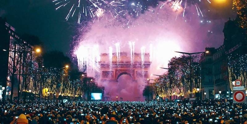 Celebrações de Ano Novo em Paris