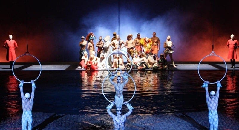 O espetáculo "O" do Cirque du Soleil