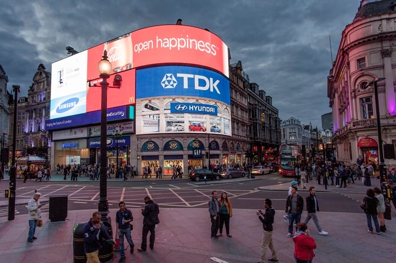 Piccadilly Circus em Londres