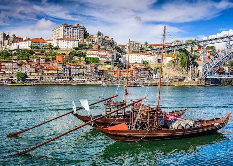Der Fluss Douro in Porto