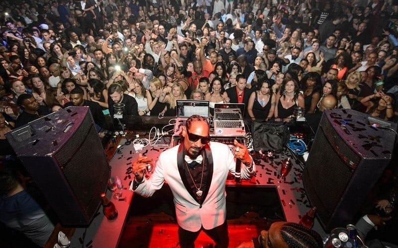 Snoop Dogg im TAO Nachtclub in Las Vegas