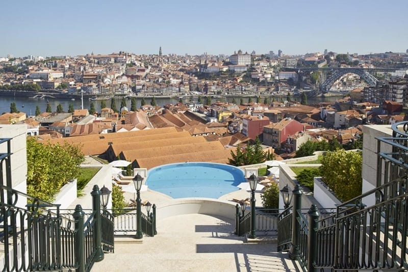 Vista dall'hotel The Yeatman a Porto