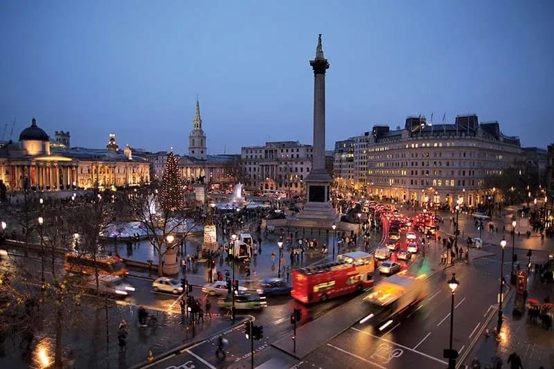 Trafalgar Square en Londres