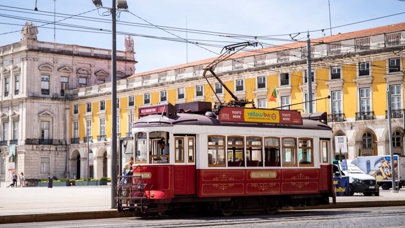 Electric bus in Lisbon