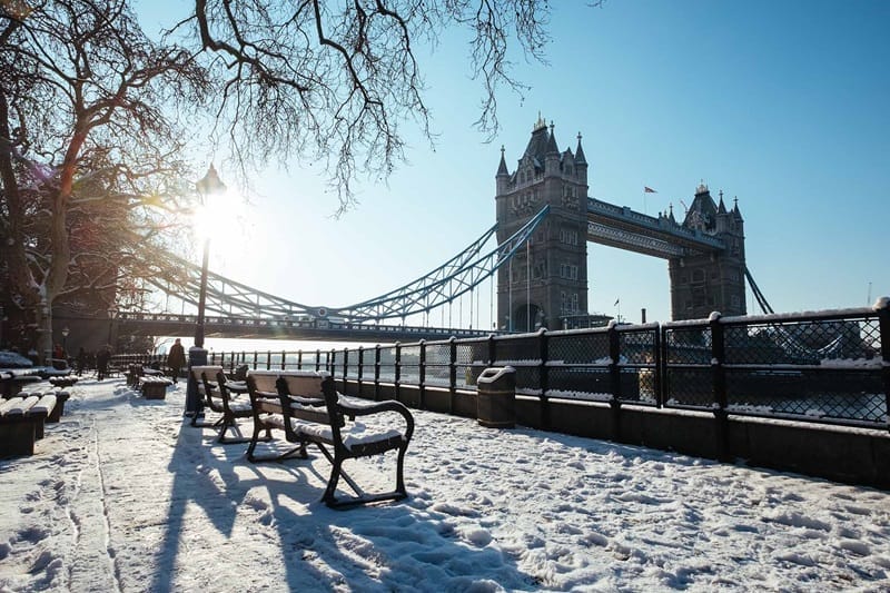 Dia de inverno em Londres