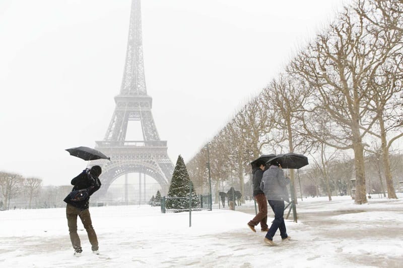 Journée d'hiver à Paris