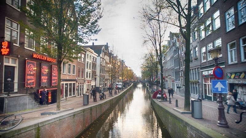 Quartier rouge d'Amsterdam