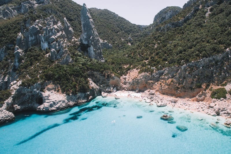 Strand Cala Goloritzè auf Sardinien