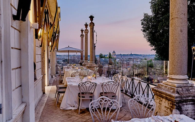 Casina Valadier restaurant in Rome