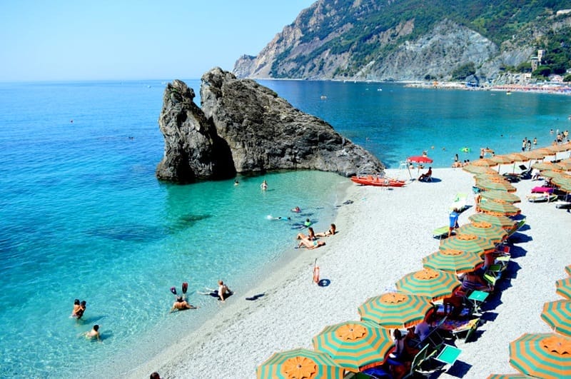 Spiaggia di Monterosso al Mare nelle Cinque Terre