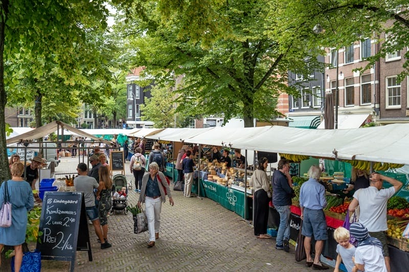 Il mercato Noordermarkt di Amsterdam