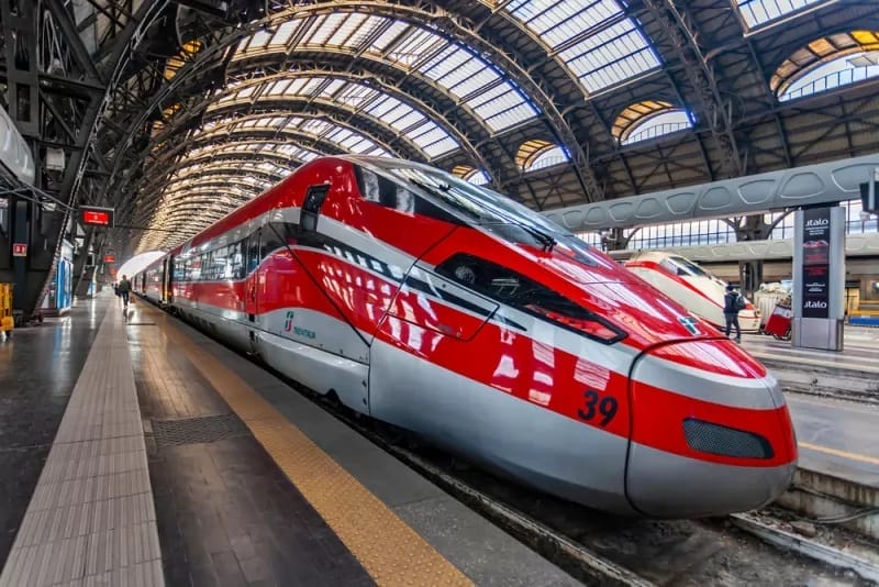 Train rapide en Italie