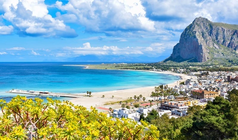 Playa de San Vito Lo Capo en Sicilia