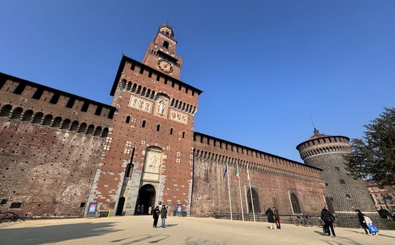 Sforzesco Castle in Milan