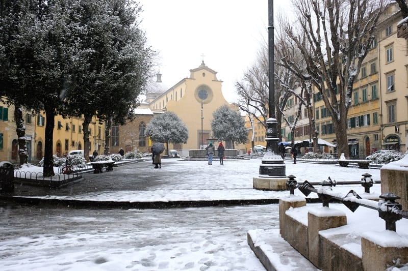 Jour de neige à Florence