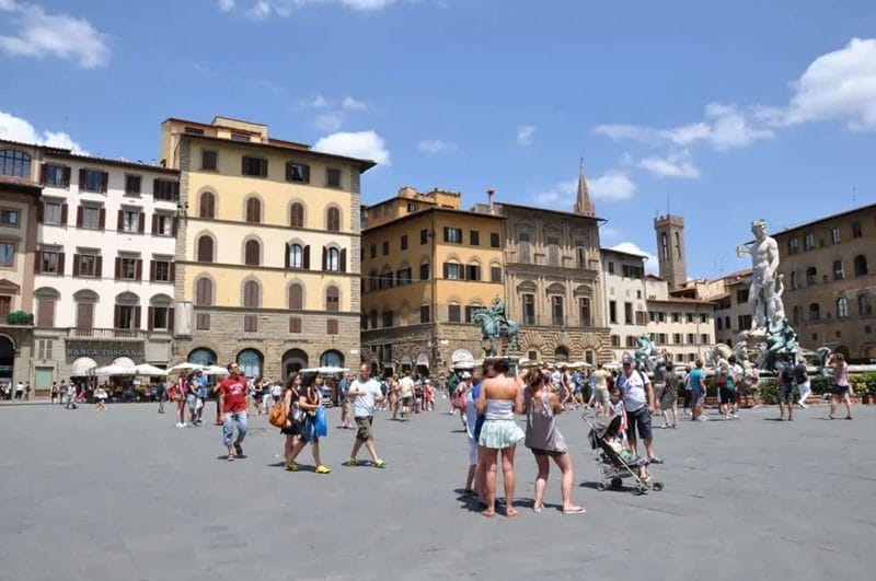 Turistas en Florencia