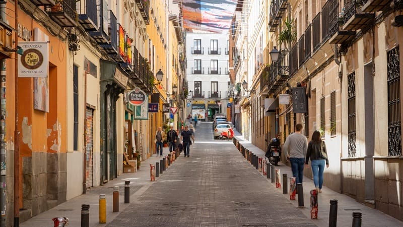 Barrio de Las Letras a Madrid