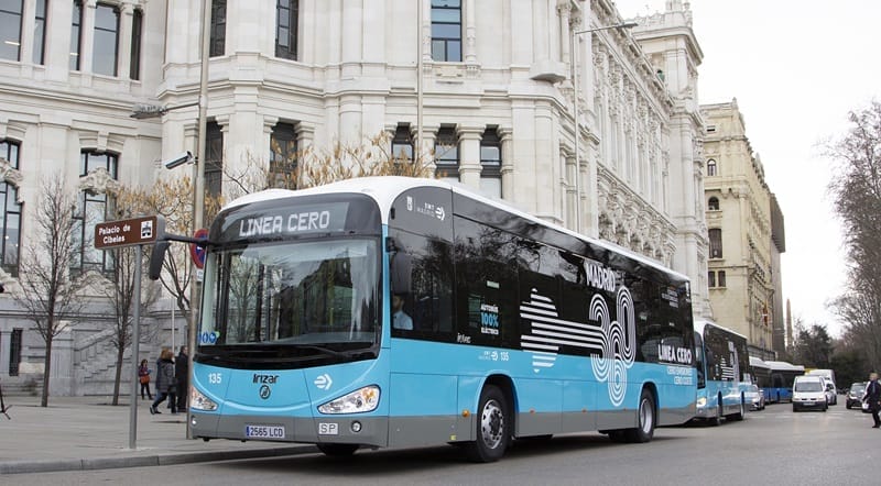 Autocarros em Madrid