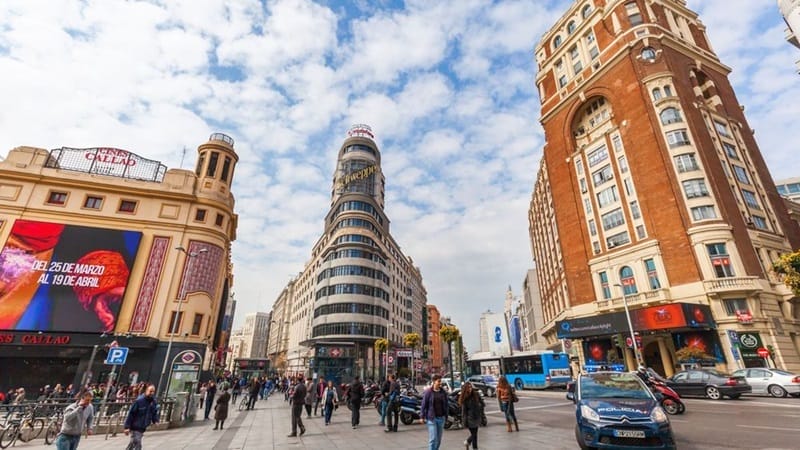 Callao Viertel von Madrid