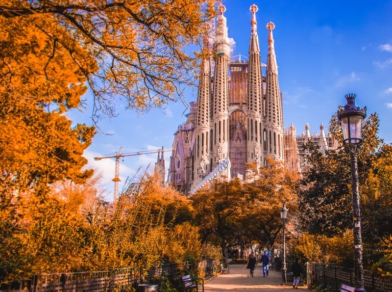 Giornata d'autunno a Barcellona