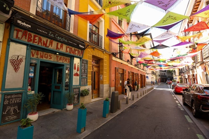 Il quartiere La Latina a Madrid