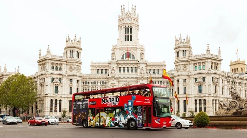 Autocarro turístico em Madrid