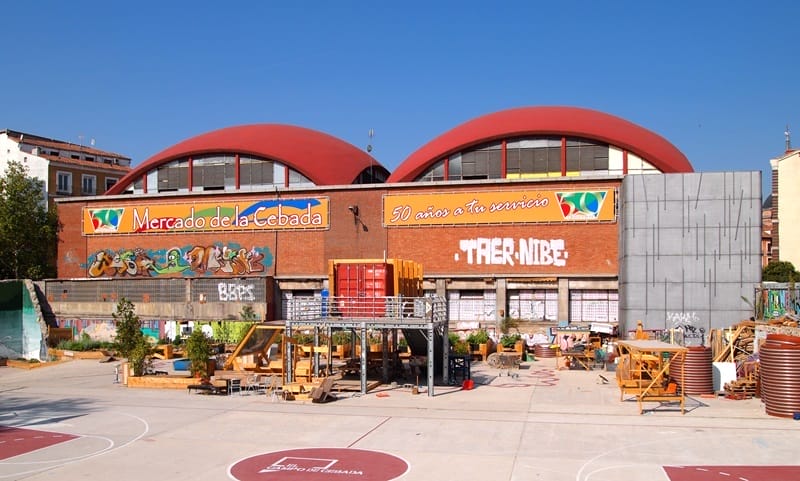 Mercado de la Cebada em Madrid