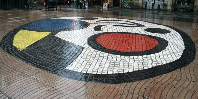 Mosaico de Miró en Barcelona