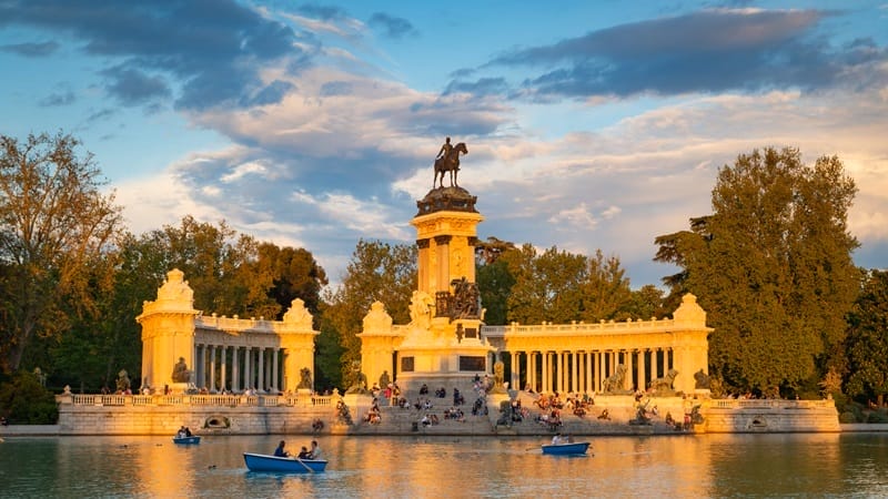 Parc du Retiro à Madrid