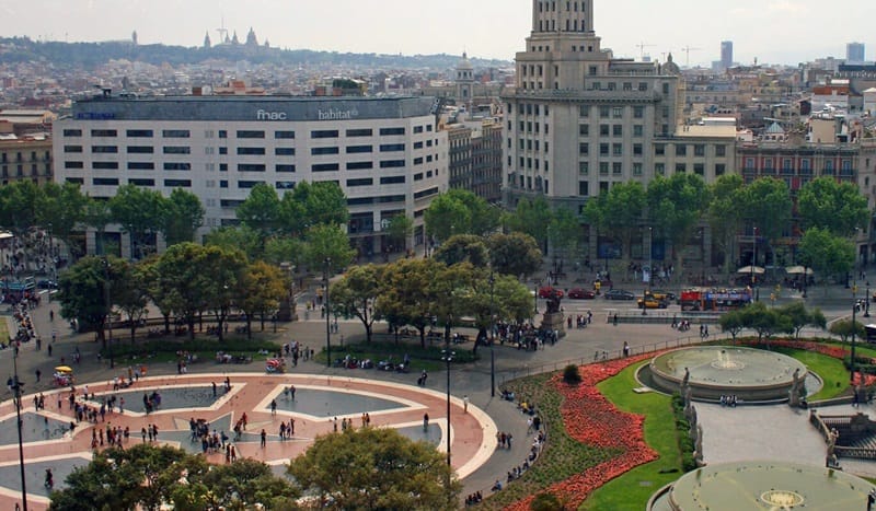 Plaça Catalunya à Barcelone