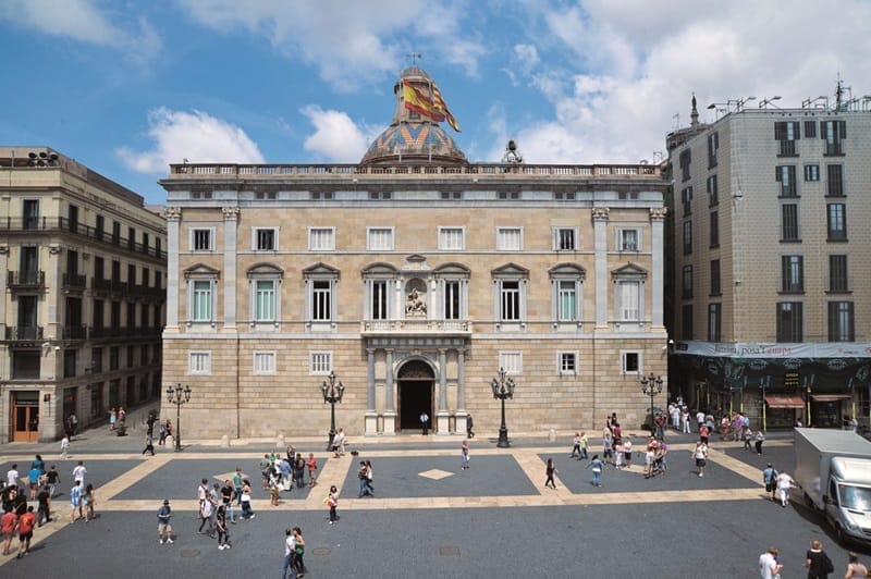 Place de San Jaime à Barcelone