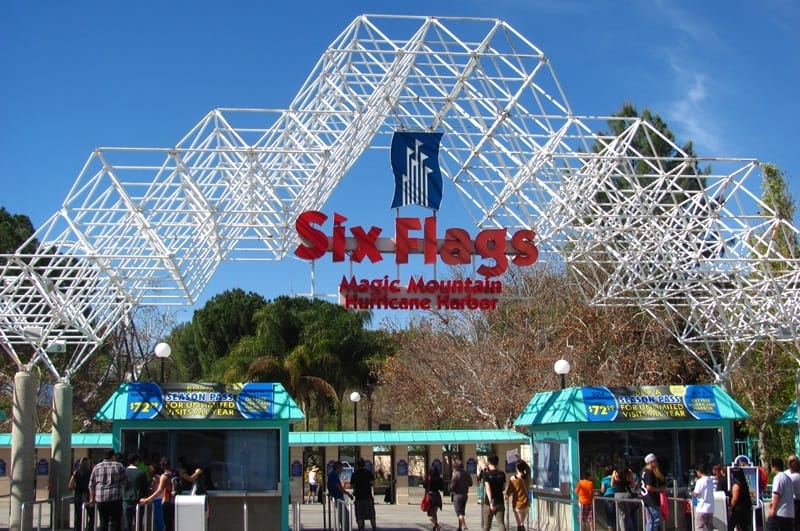 Six Flags Magic Mountain Park in California